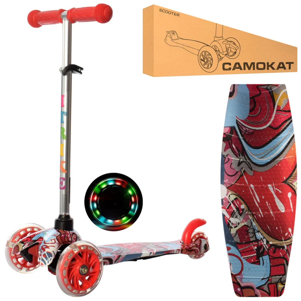 Самокат дитячий MINI iTrike BB 3-013-4-FR з підсвічуванням