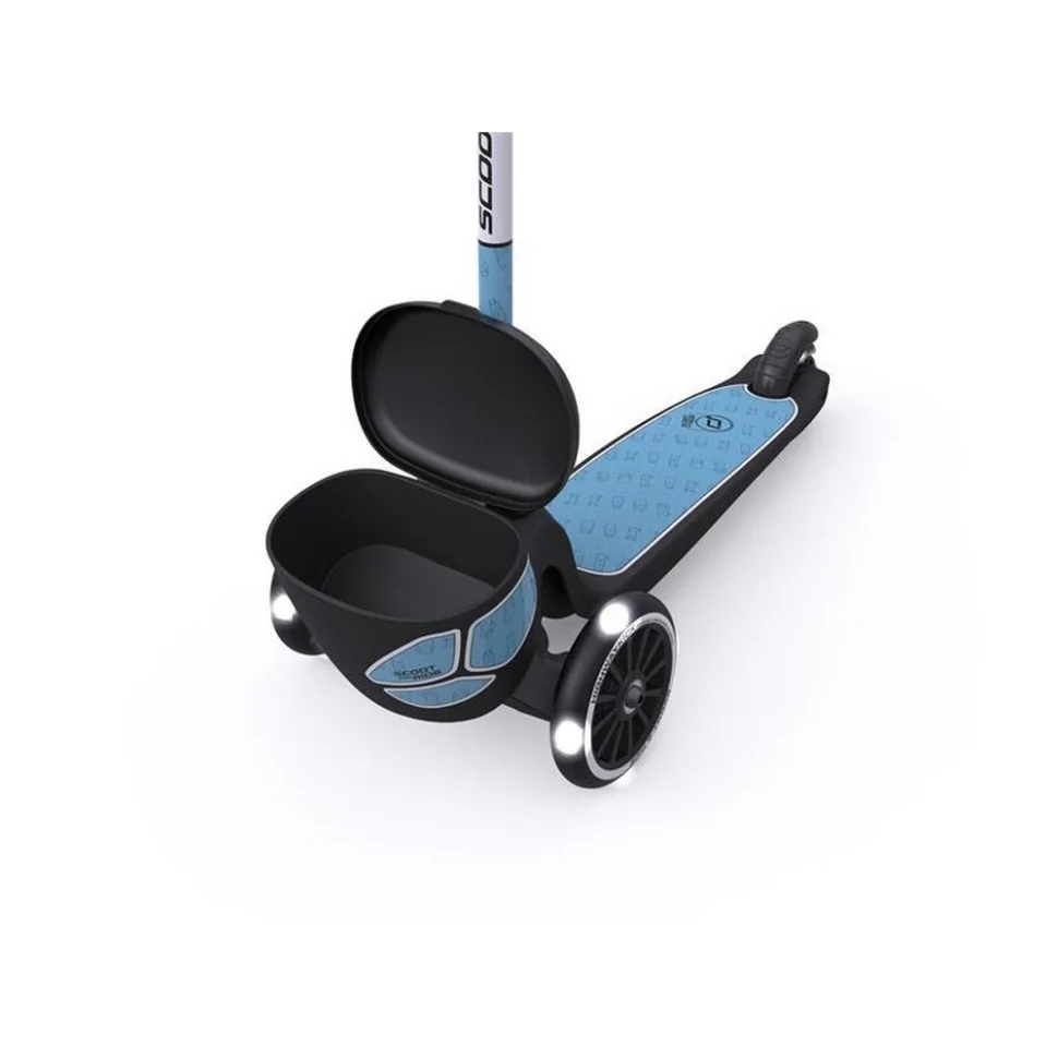 Самокат Highwaykick-2 Scoot and Ride SR-210201-STEEL, з колесами, що світяться, сталевий