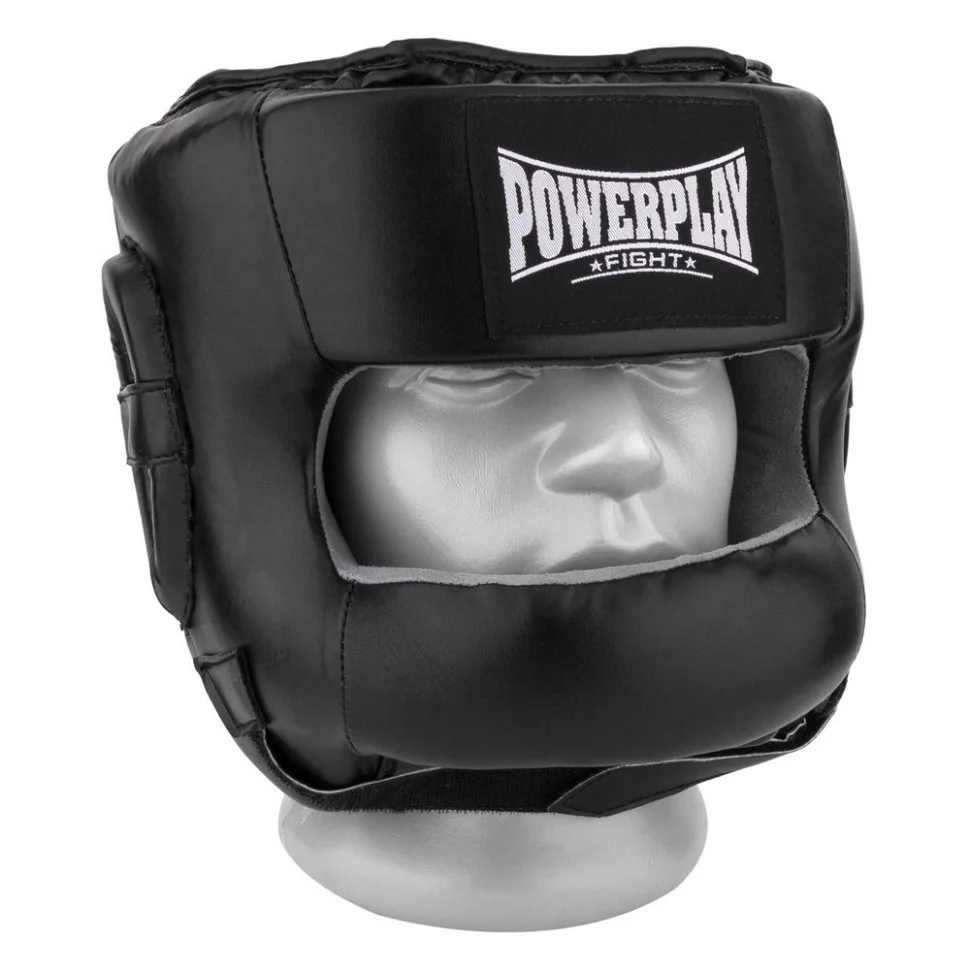 Боксерський шолом тренувальний PowerPlay PP_3067_M_Black, Чорний, M