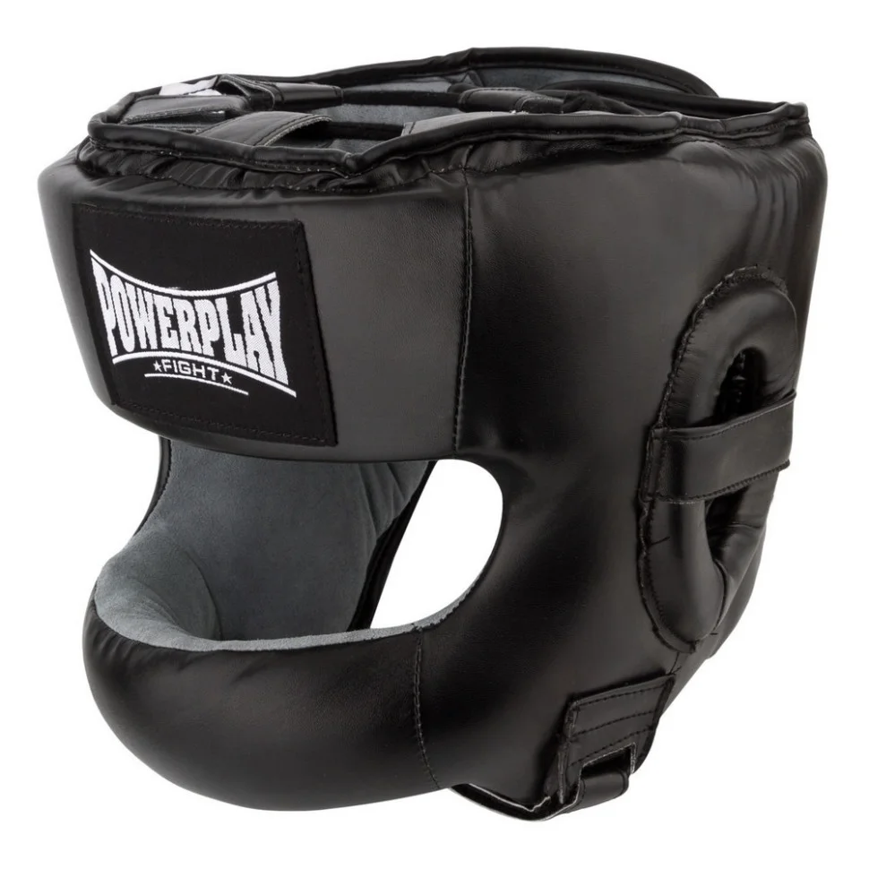 Боксерський шолом тренувальний PowerPlay PP_3067_M_Black, Чорний, M