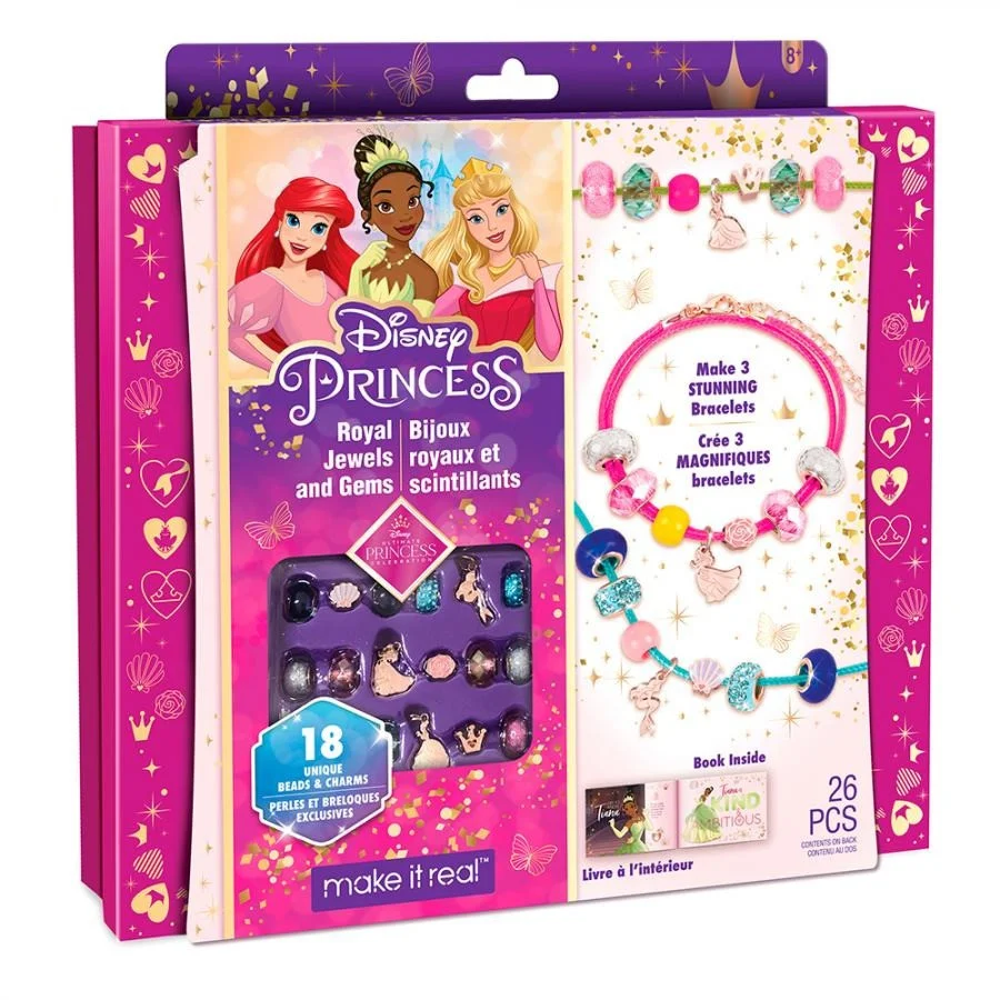 Набір для створення шарм-браслетів Disney Ultimate Princess: Jewels & Gems Make it Real MR4210
