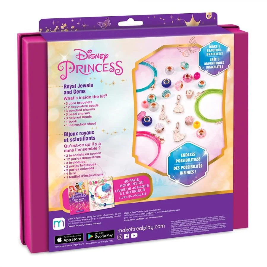 Набір для створення шарм-браслетів Disney Ultimate Princess: Jewels & Gems Make it Real MR4210