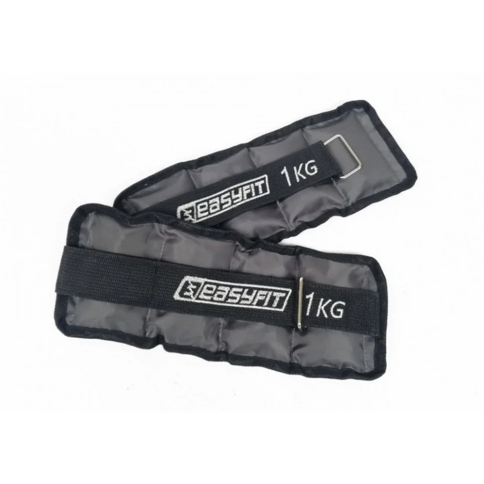Утяжелители для ног и рук с металлом Metal EasyFit EF-AWTМ-100, 1 кг (пара)