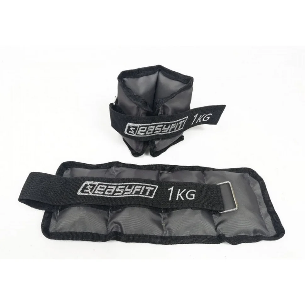 Утяжелители для ног и рук с металлом Metal EasyFit EF-AWTМ-100, 1 кг (пара)
