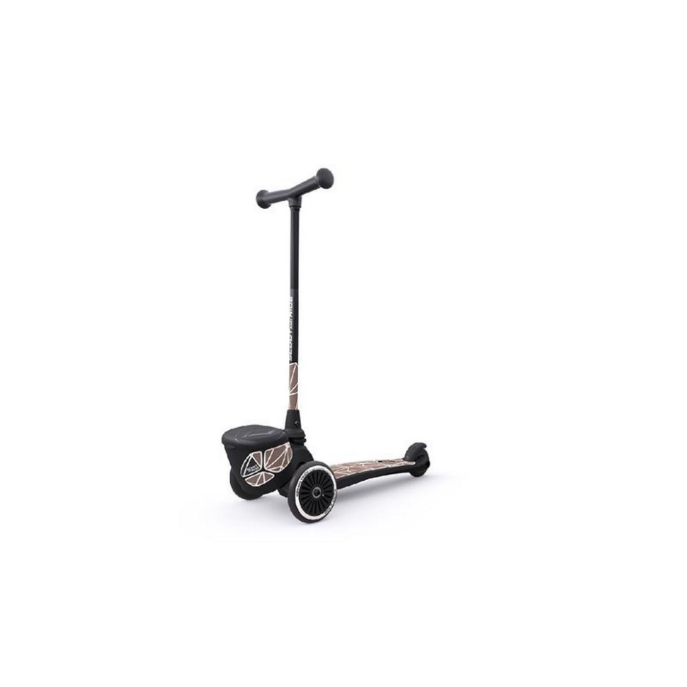 Самокат Highwaykick-2 Scoot and Ride SR-210201-BROWNLINES, з колесами, що світяться, коричневий
