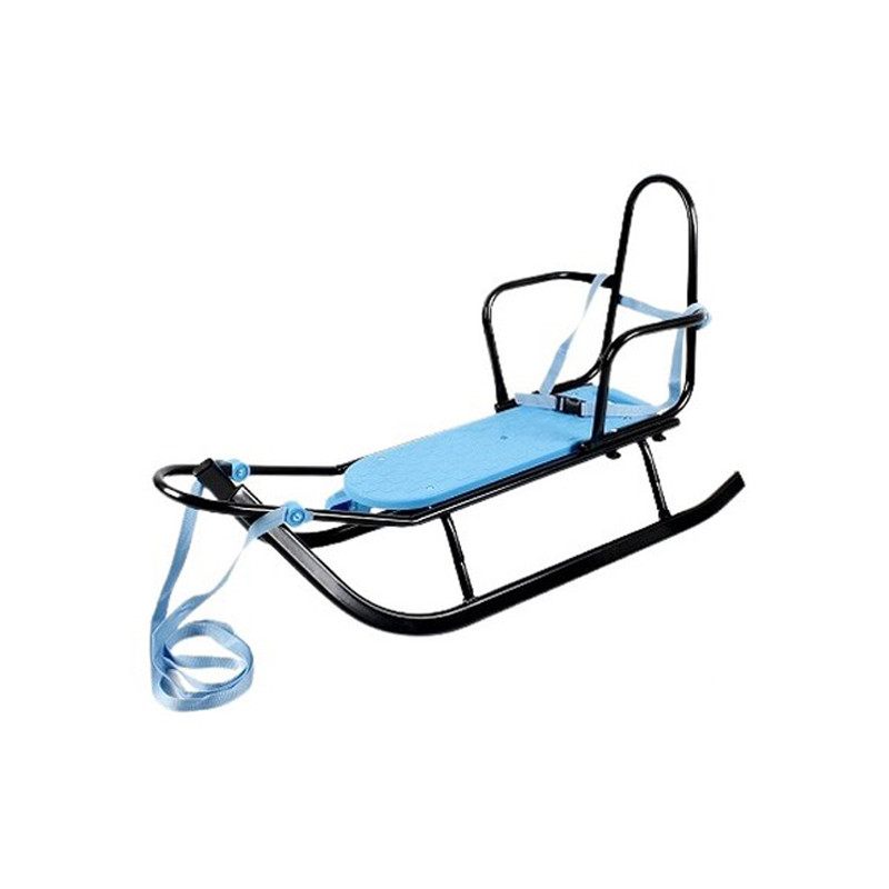 Детские санки со спинкой Piccolino Black Edition Adbor 0002-APBE-09