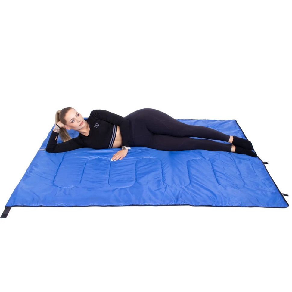 Спальний мішок (спальник) 2 в 1 Springos CS0044 Black/Blue