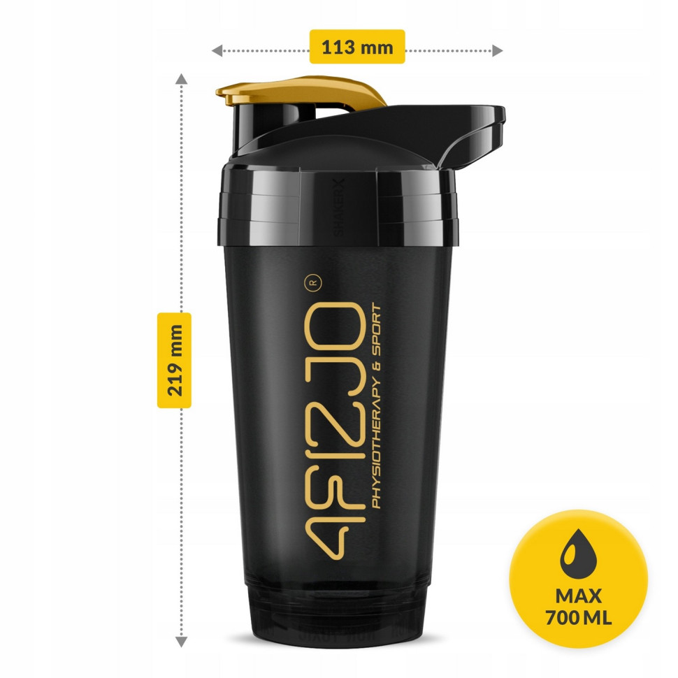Шейкер спортивный Ultra 4FIZJO P-5905973407038 Black/Gold 700 мл 