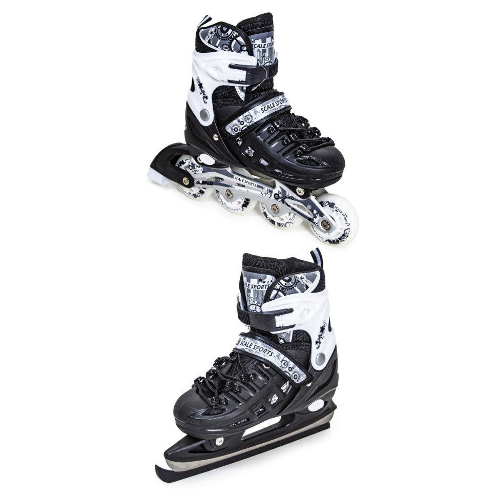 Дитячі ролики-ковзани 2 в 1 Scale Sports 1564908596-L Black, розмір 38-41
