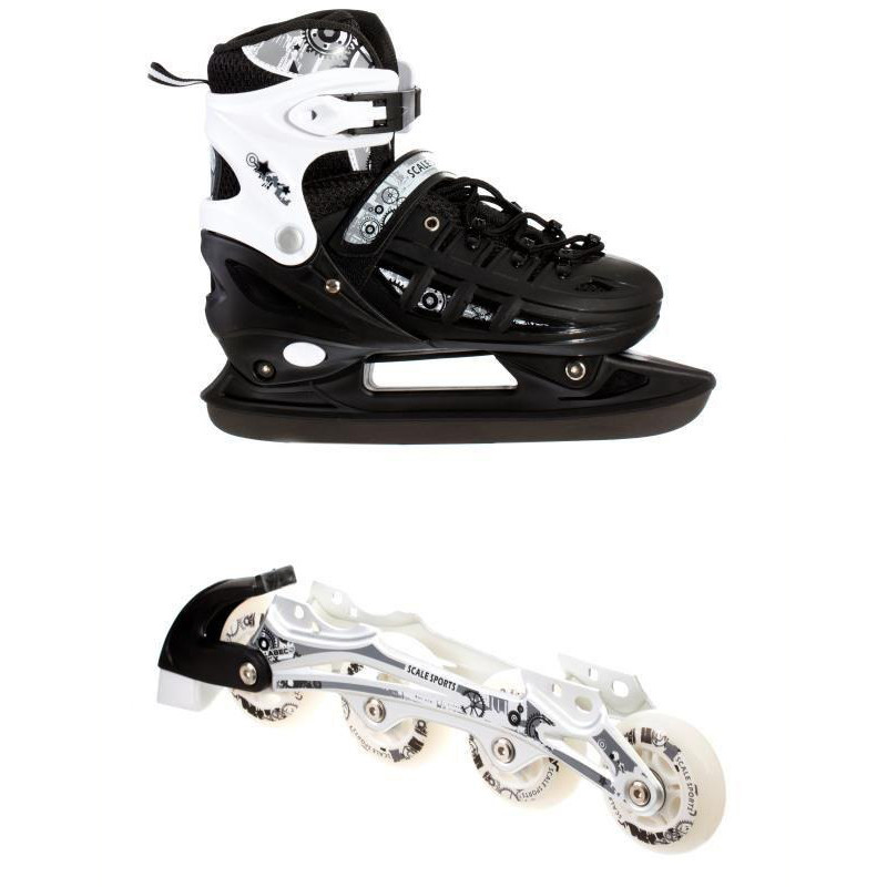 Дитячі ролики-ковзани 2 в 1 Scale Sports 1564908596-L Black, розмір 38-41