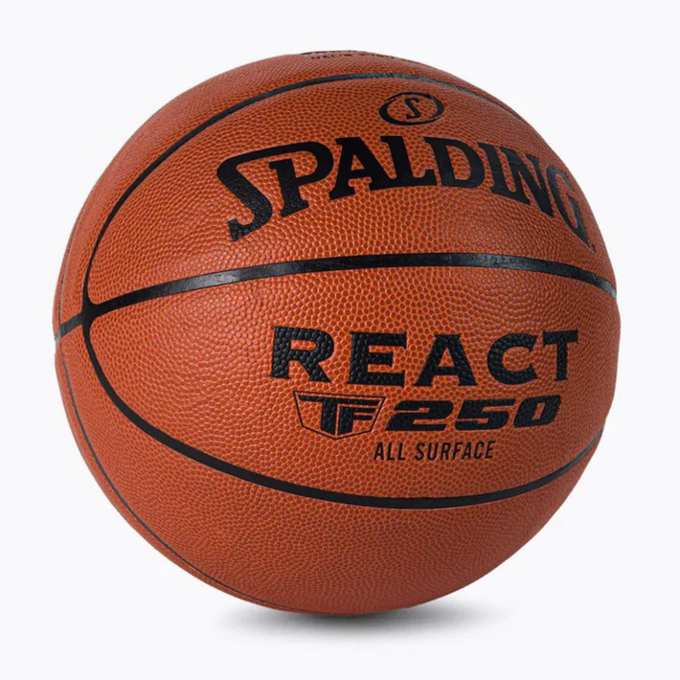 Мяч баскетбольный React TF-250 FIBA Spalding 76968Z, оранжевый № 6
