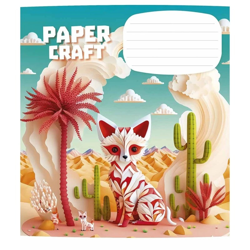 Тетрадь ученическая «Paper craft» Школярик 012-3354K-1 в клеточку, 12 листов