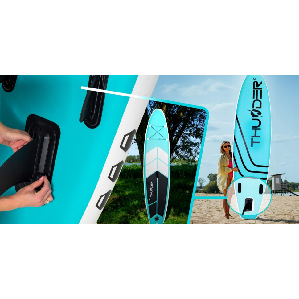 Надувная SUP доска Coast Thunder SUP-COAST-MINT с веслом Mint 320 см 