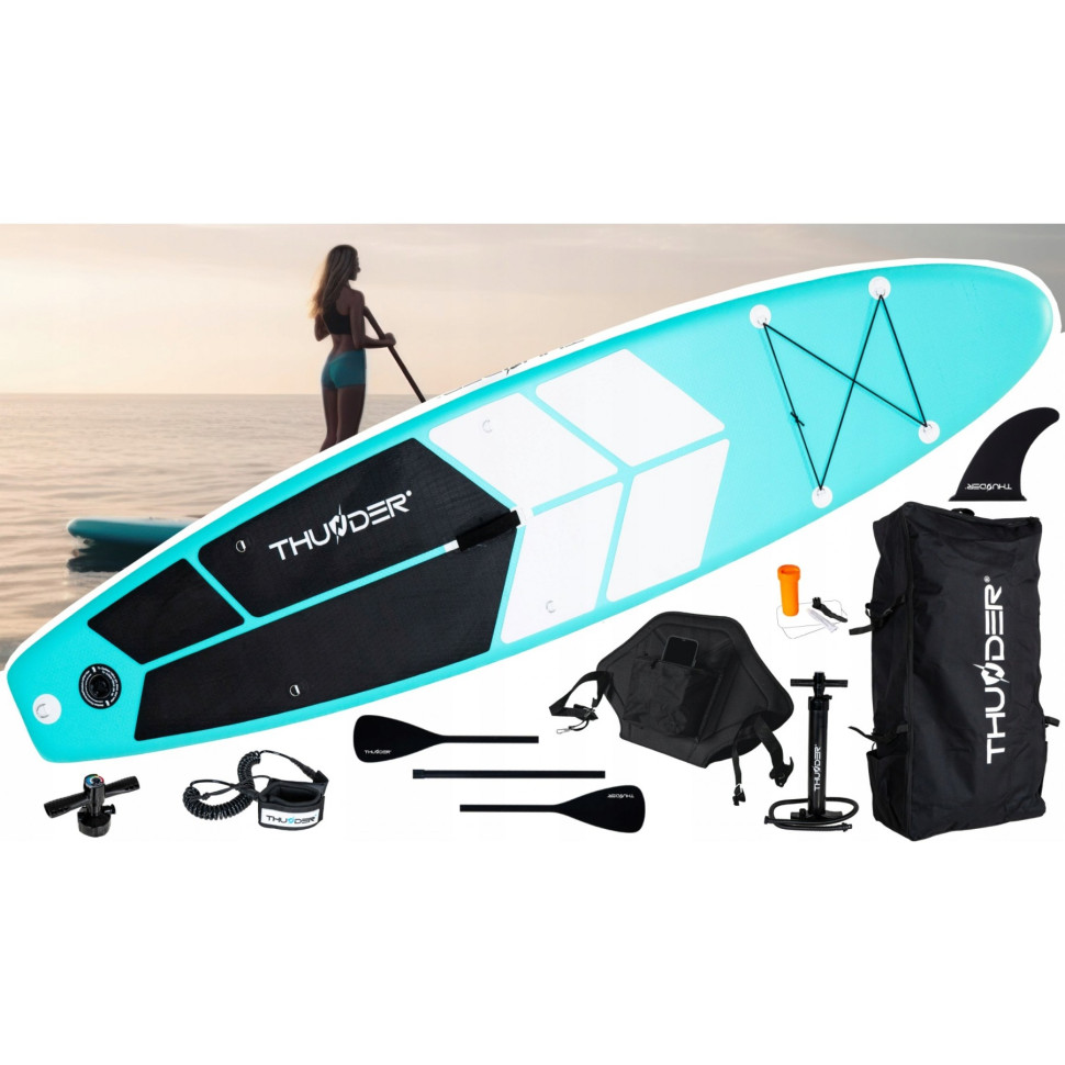 Надувная SUP доска Coast Thunder SUP-COAST-MINT с веслом Mint 320 см 