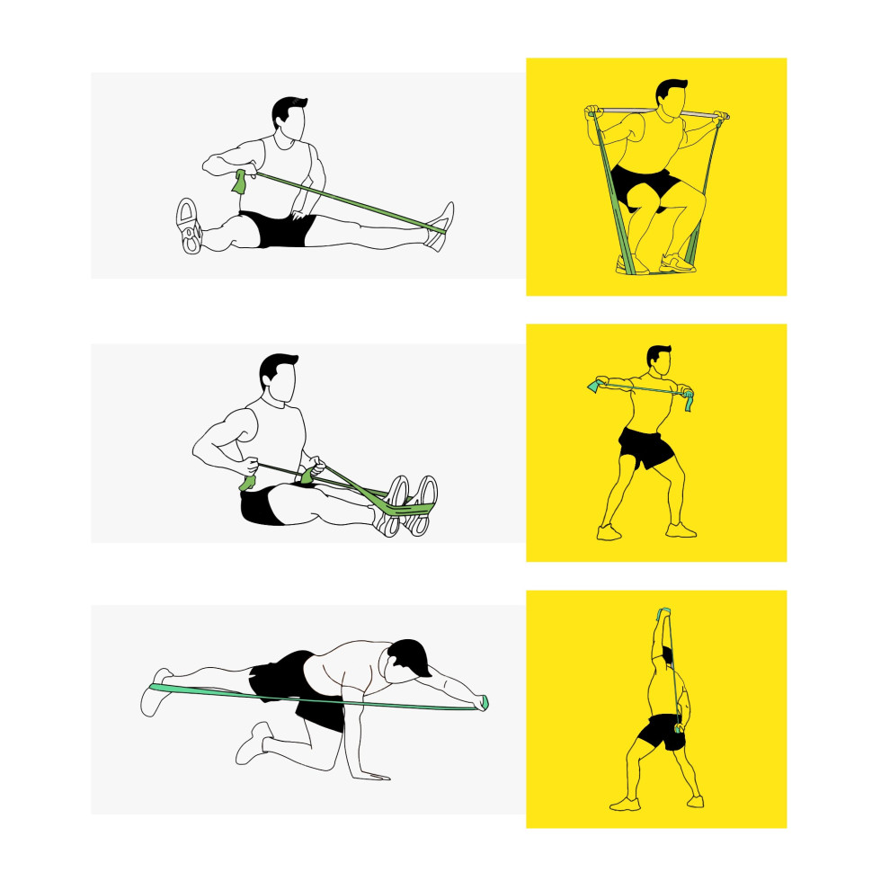 Стрічка-еспандер для спорту та реабілітації Flat Band Cornix XR-0246, 200 х 15 см 3 кг