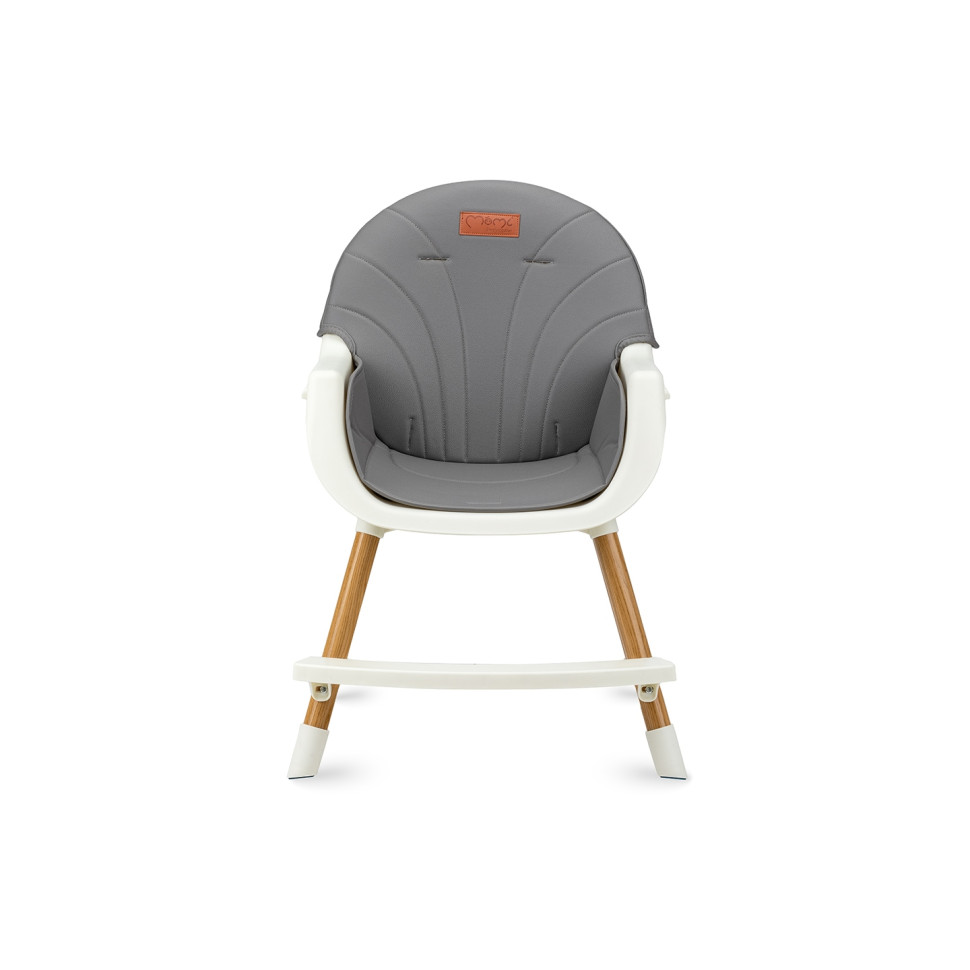 Стульчик для кормления REKI 2 в 1 MoMi KRKA00034 grey, функция кресла