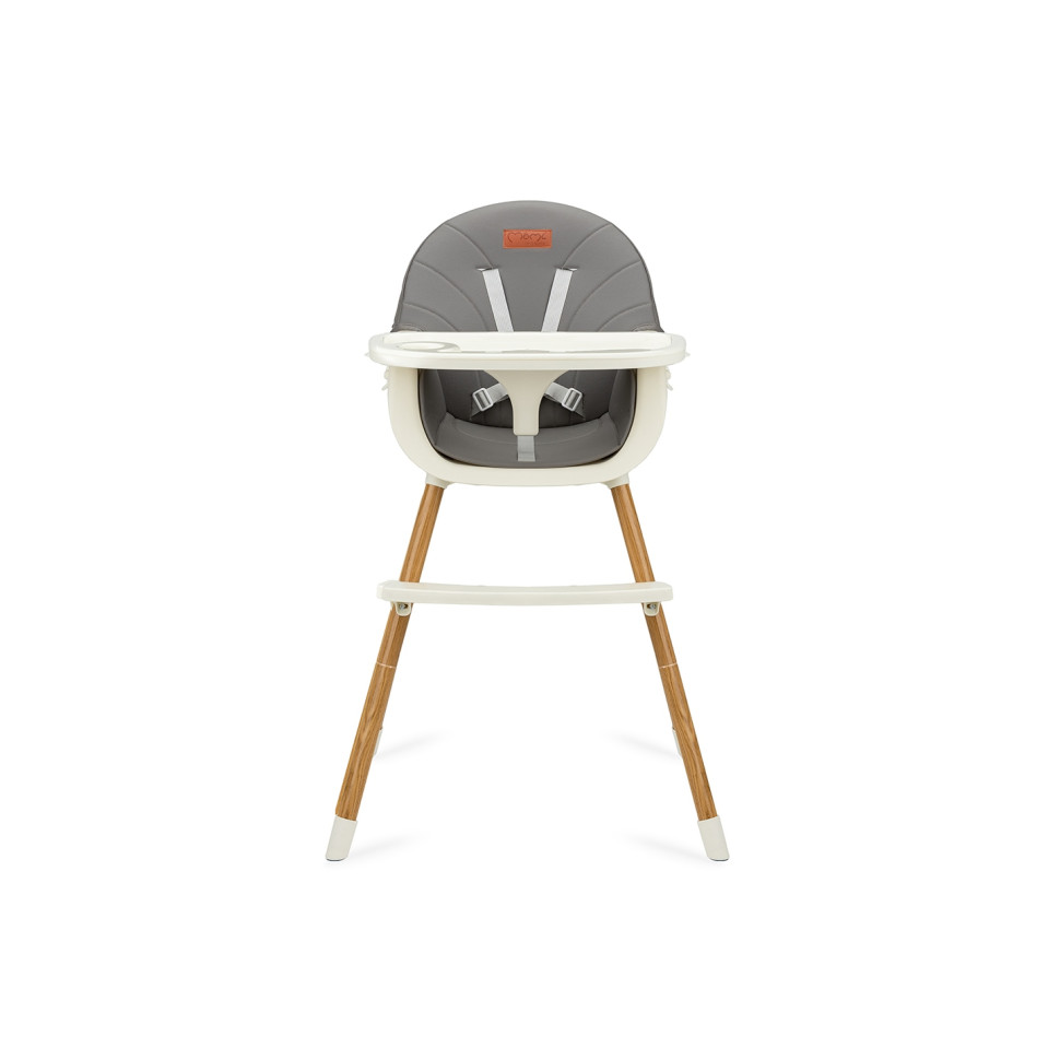 Стульчик для кормления REKI 2 в 1 MoMi KRKA00034 grey, функция кресла