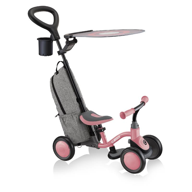 Біговел дитячий LEARNING BIKE 3в1 DELUXE GLOBBER 639-211 рожевий до 20кг