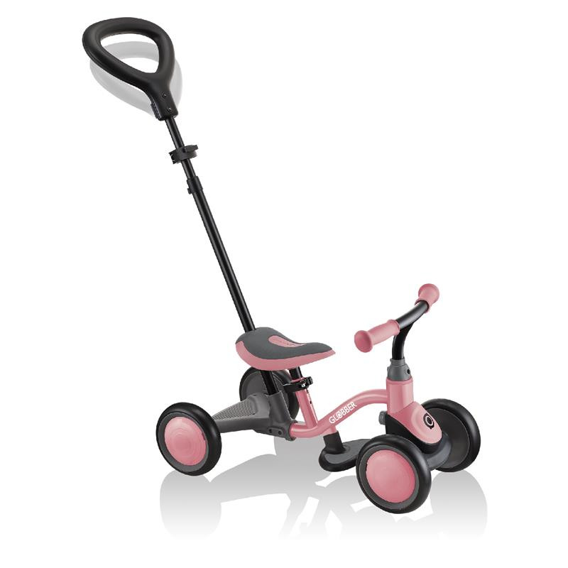Біговел дитячий LEARNING BIKE 3в1 DELUXE GLOBBER 639-211 рожевий до 20кг