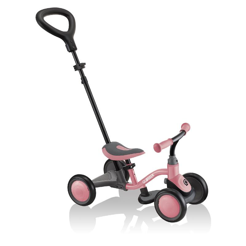 Біговел дитячий LEARNING BIKE 3в1 DELUXE GLOBBER 639-211 рожевий до 20кг