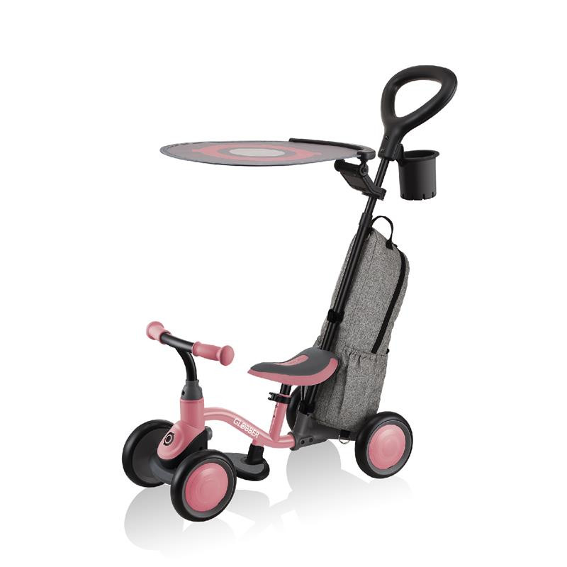 Біговел дитячий LEARNING BIKE 3в1 DELUXE GLOBBER 639-211 рожевий до 20кг