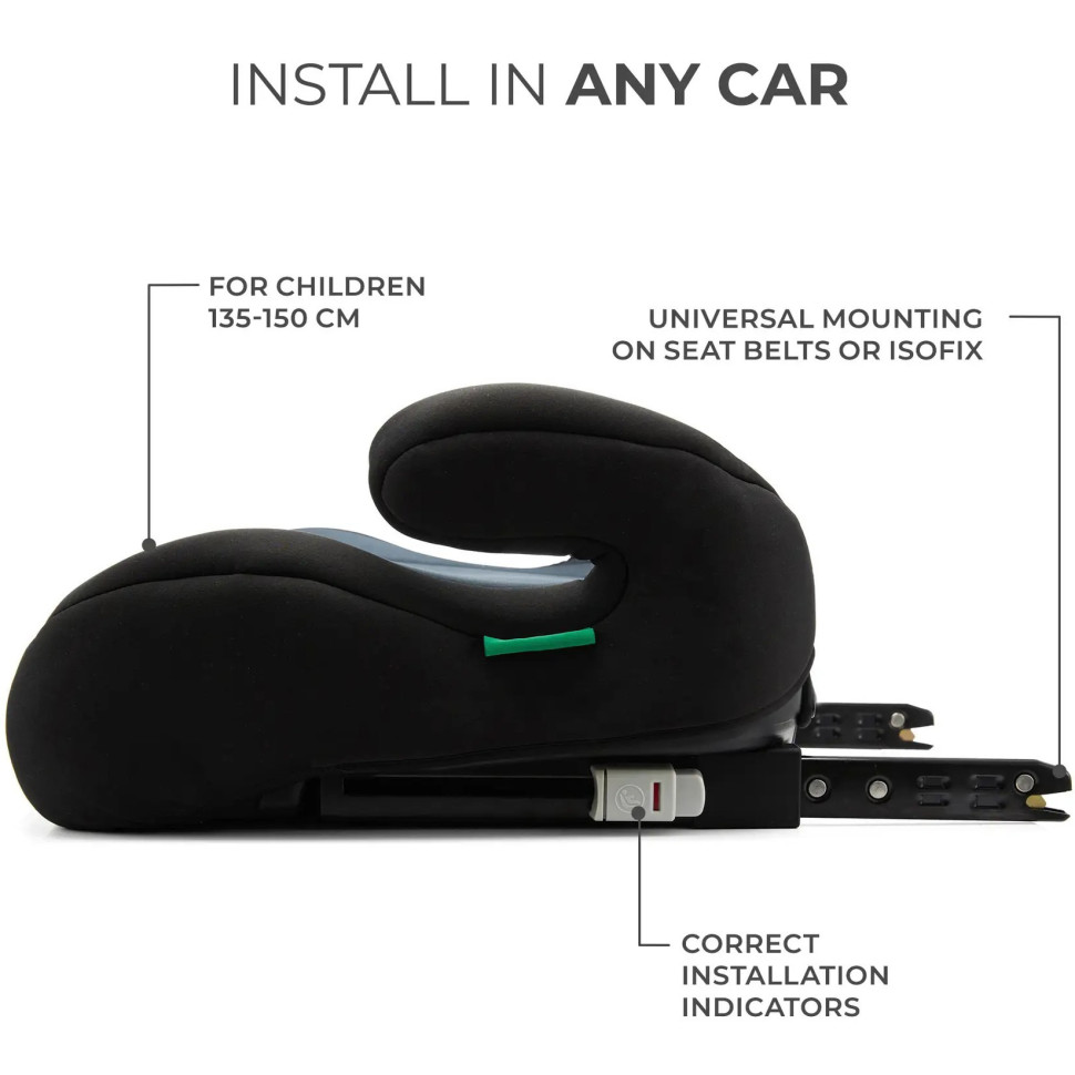 Дитяче автокрісло-бустер i-Boost Kinderkraft KCIBOO00BLK0000 Black