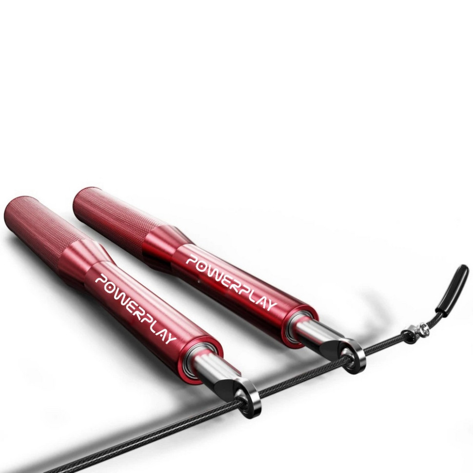 Скакалка скоростная на подшипниках 4207 Elite Jump Rope PowerPlay PP_4207_Red 3 метра