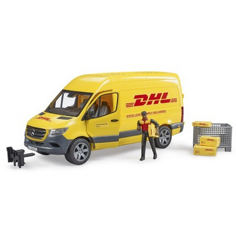Автомобиль курьера MB Sprinter DHL Bruder 02671 с фигуркой (1:16)