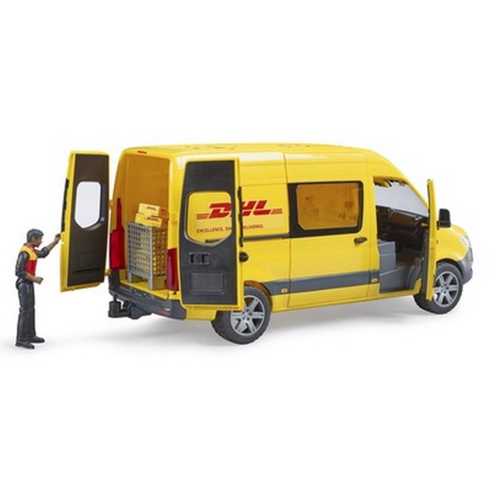 Автомобиль курьера MB Sprinter DHL Bruder 02671 с фигуркой (1:16)