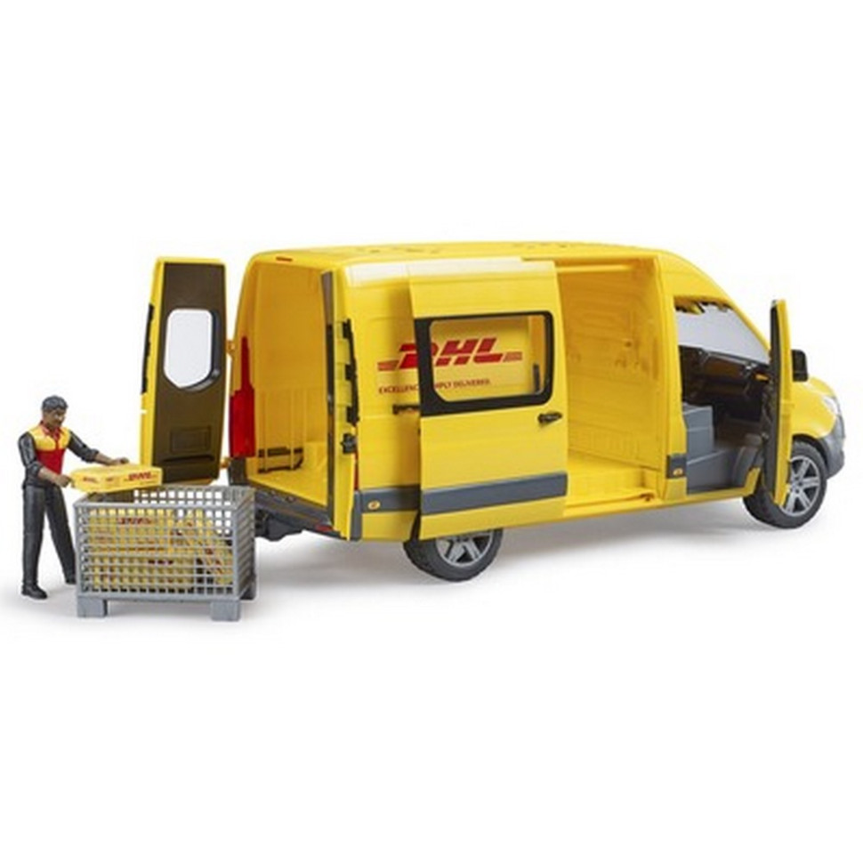 Автомобиль курьера MB Sprinter DHL Bruder 02671 с фигуркой (1:16)