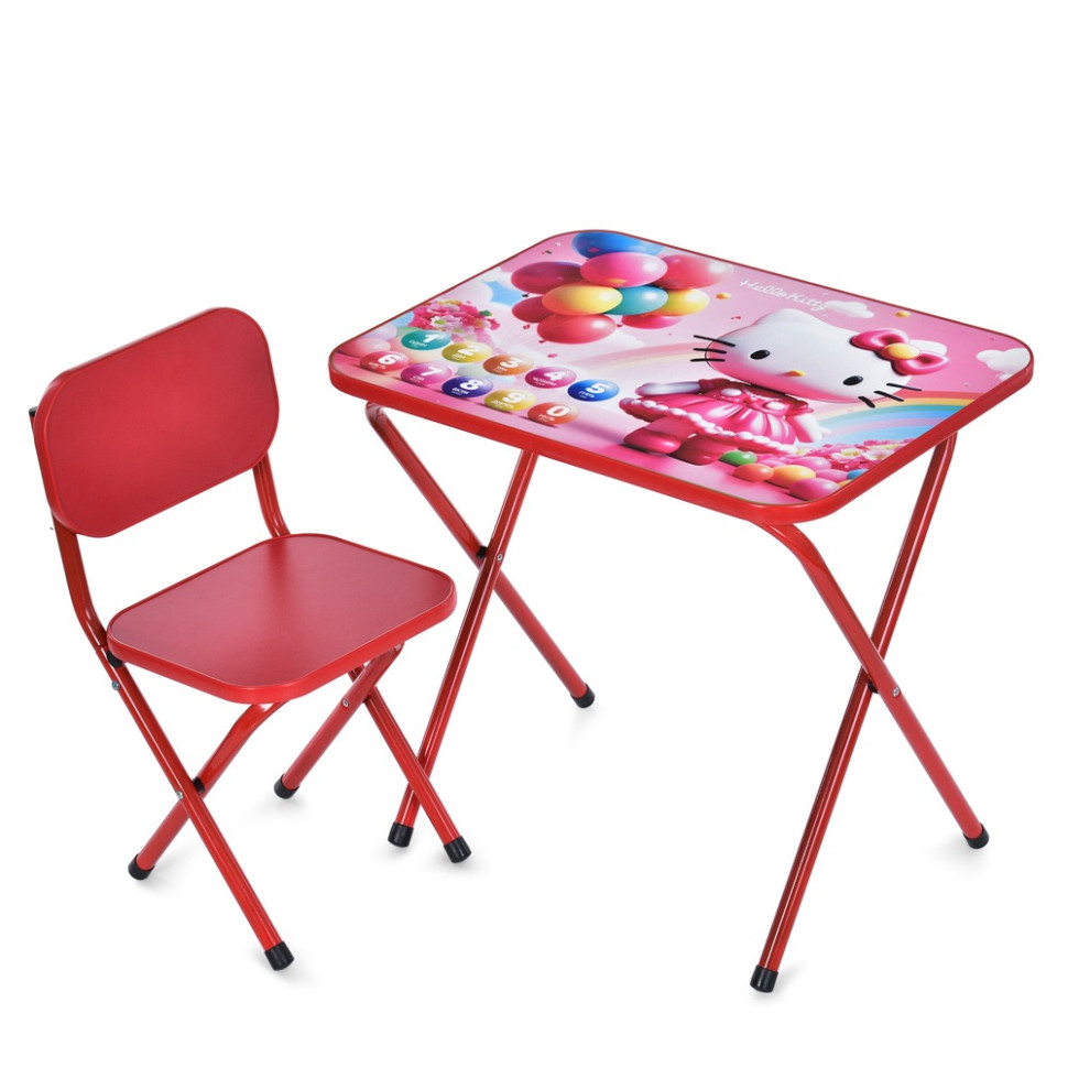 Детский столик складной со стульчиком Bambi M 5969-3 красный