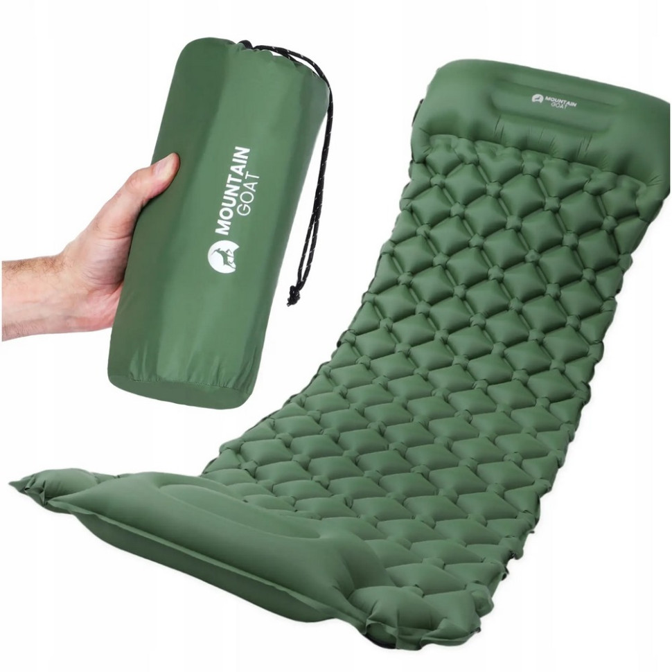 Коврик (каремат) надувной Mountain Goat MG0010 Navy Green 190 x 58 x 5 см