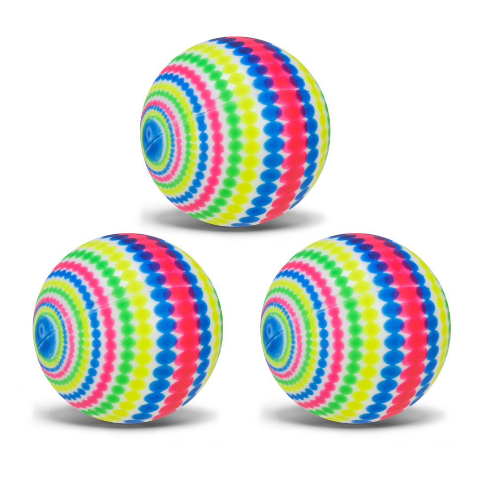 Детский яркий Резиновый мяч Bambi RB26527-13 разноцветный, 26 грамм