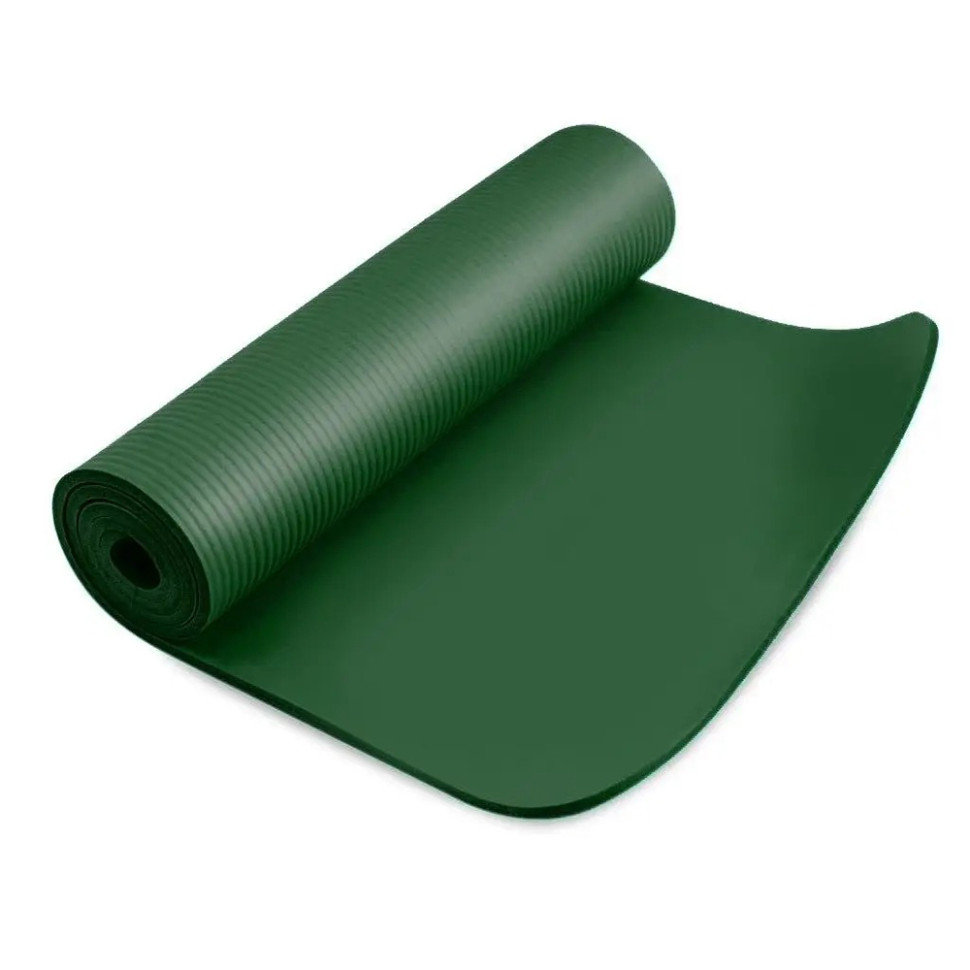 Коврик для йоги и фитнеса PowerPlay NBR PERFORMANCE MAT PP_4151_Green, (183x61x1.5 см), Зеленый