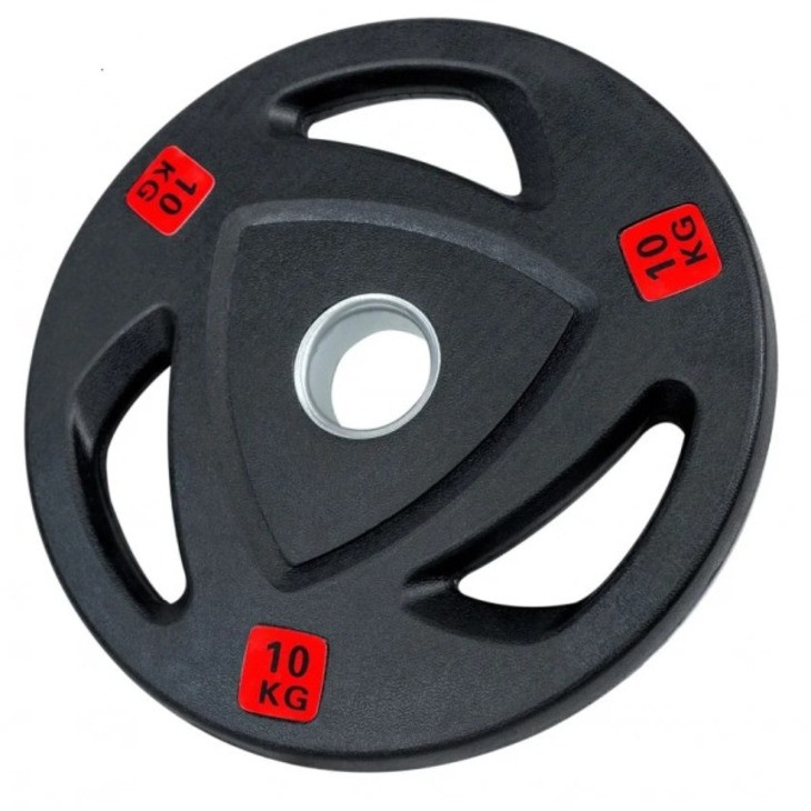 Диск олімпійський RCP18 Fitnessport 131568FS, обгумований, чорний 10 кг