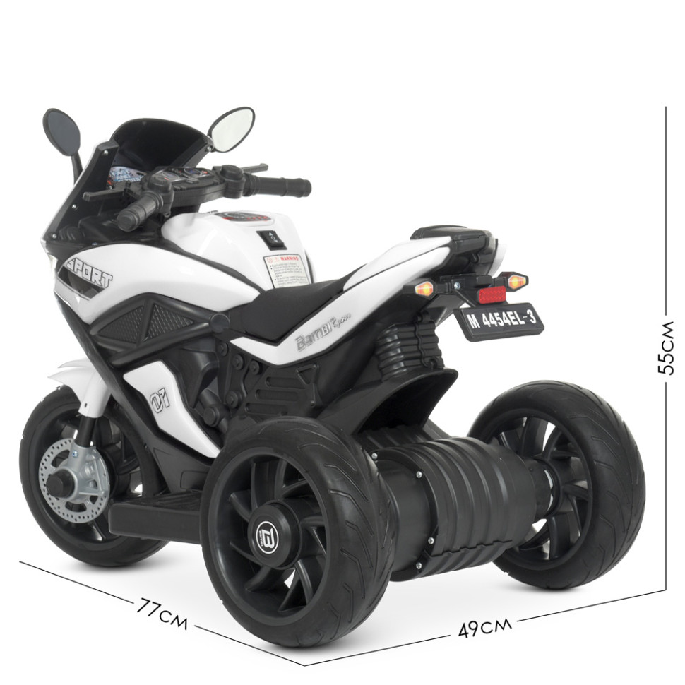 Дитячий електромобіль Мотоцикл Bambi Racer M 4454EL-1 до 30 кг