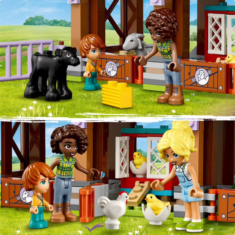 Конструктор Приют для сельскохозяйственных животных LEGO Friends 42617, 489 деталей 