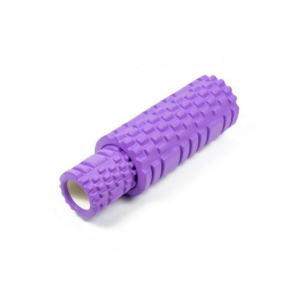 Масажний ролик Grid Roller Double EasyFit EF-7737-1-V 33 см, Фіолетовий
