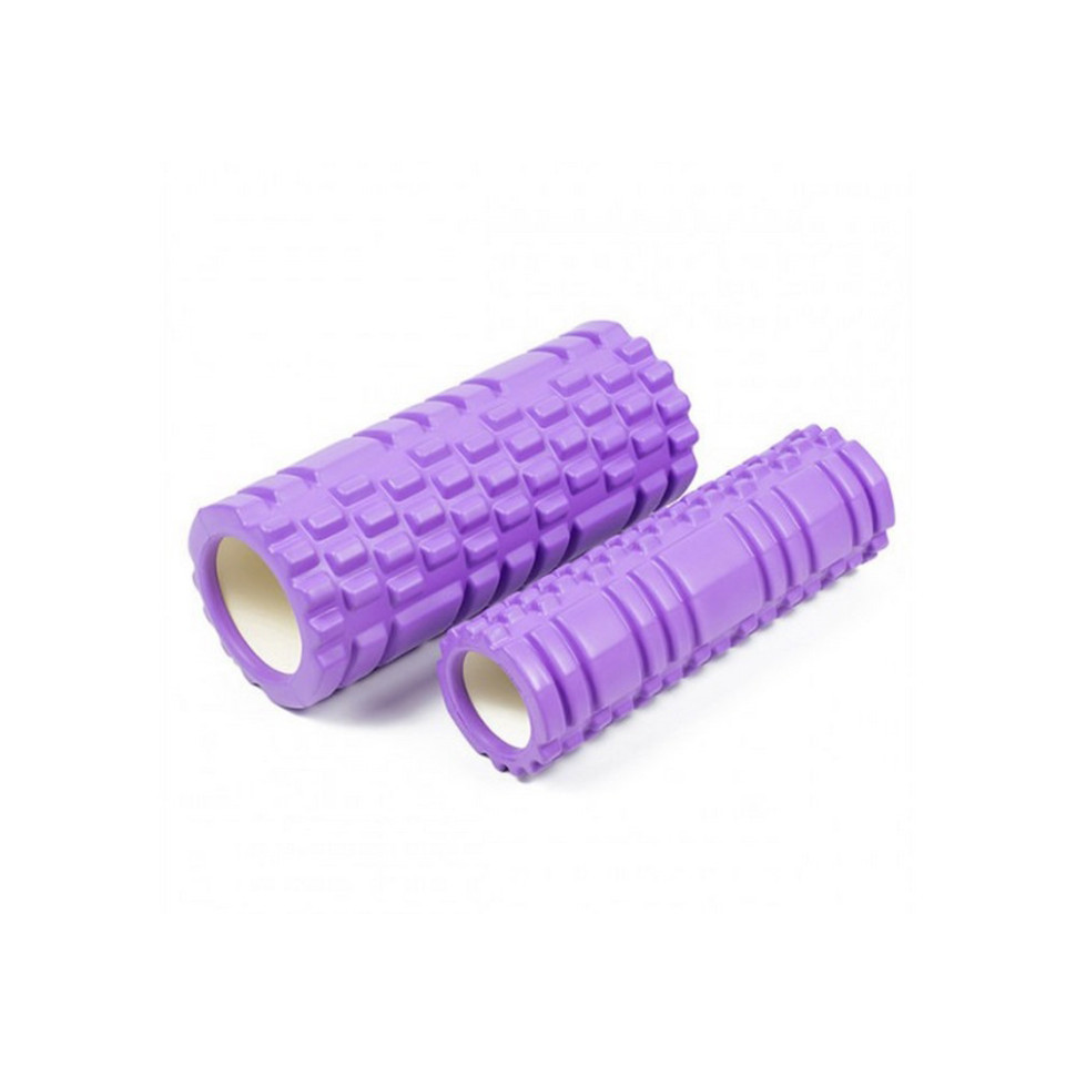 Масажний ролик Grid Roller Double EasyFit EF-7737-1-V 33 см, Фіолетовий