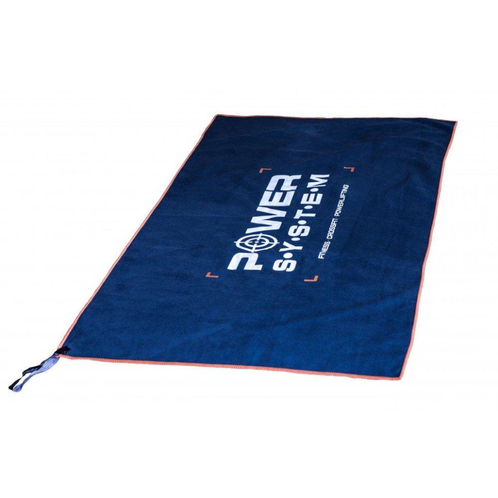 Рушник для фітнесу та спорту Gym Towel Power System 7005NB-0, 100x50 см, Темно-синій