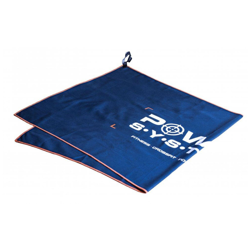 Рушник для фітнесу та спорту Gym Towel Power System 7005NB-0, 100x50 см, Темно-синій