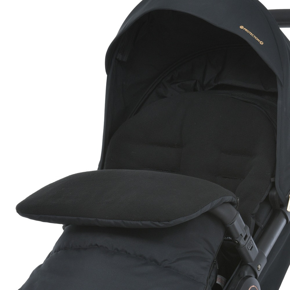 Конверт у коляску El Camino ME 1130 Footmuff Basic Black 96 х 43 см, застібки-блискавки
