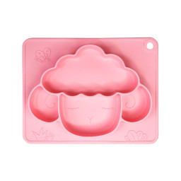 Силиконовая тарелка-коврик "Баранчик" Mega Zayka MGZ-0125(Pink) 18х23 см Силиконовая тарелка-коврик "Баранчик" Mega Zayka MGZ-0125(Pink) 18х23 см