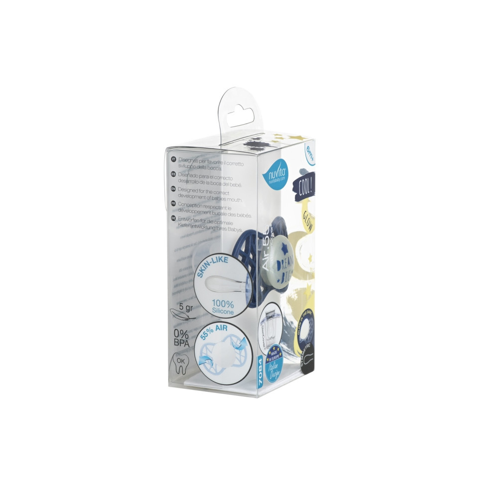 Пустушка Nuvita 7085 Air55 Cool симетрична 6m+ 