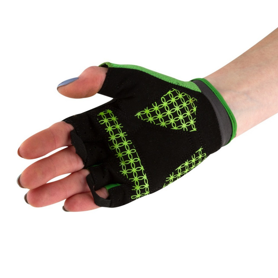 Велоперчатки женские PowerPlay 5284B_XS_Green, XS