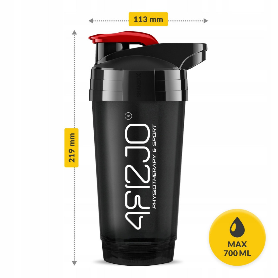 Шейкер спортивный Ultra 4FIZJO P-5905973407106 Black/Red 700 мл
