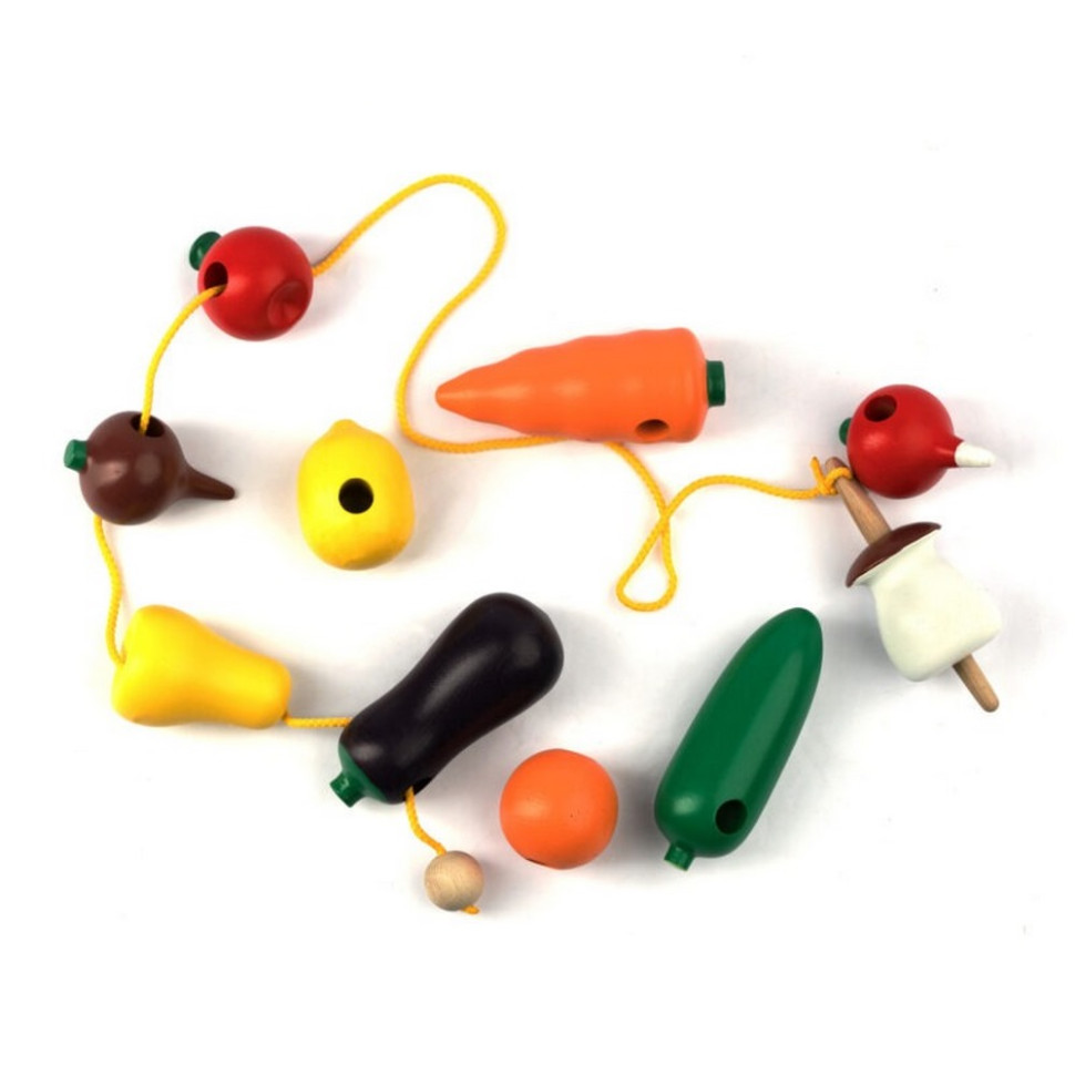 Детская деревянная шнуровка 