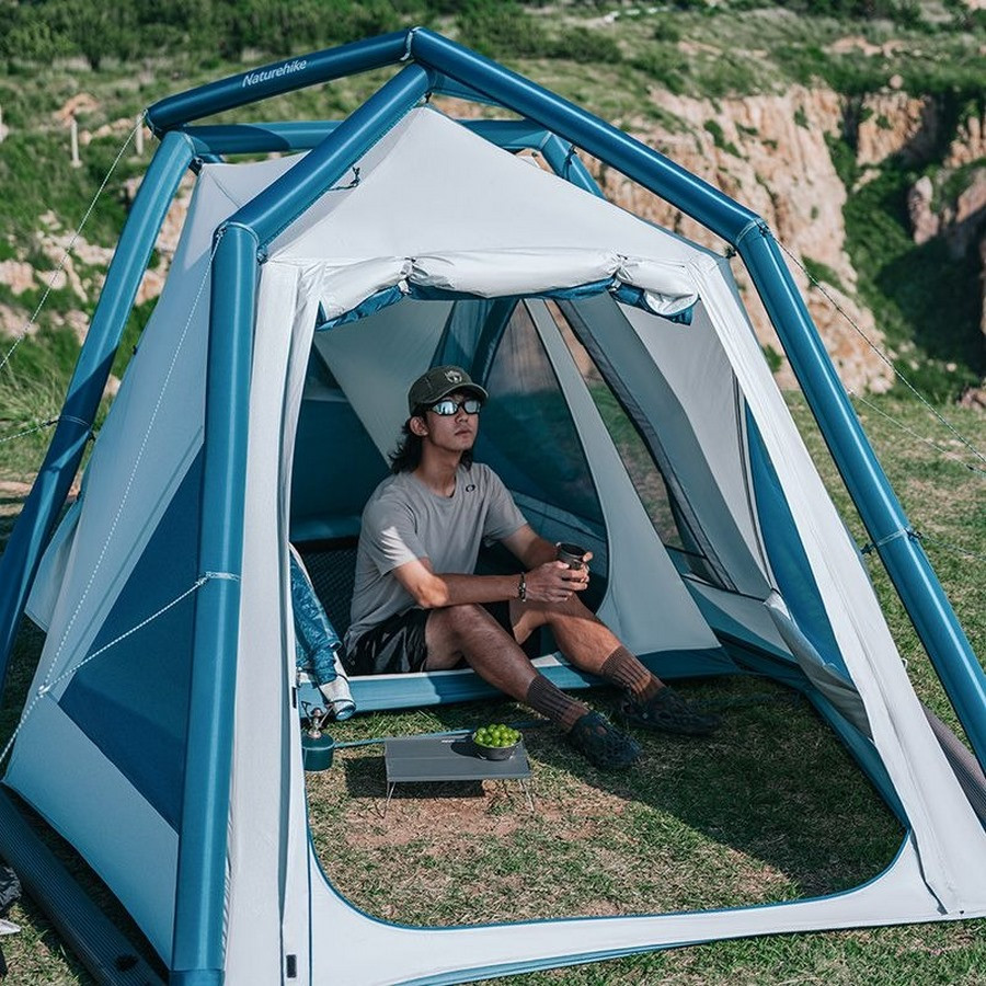 Намет надувний CNK2300ZP012 Naturehike 6976023924002 блакитний малий