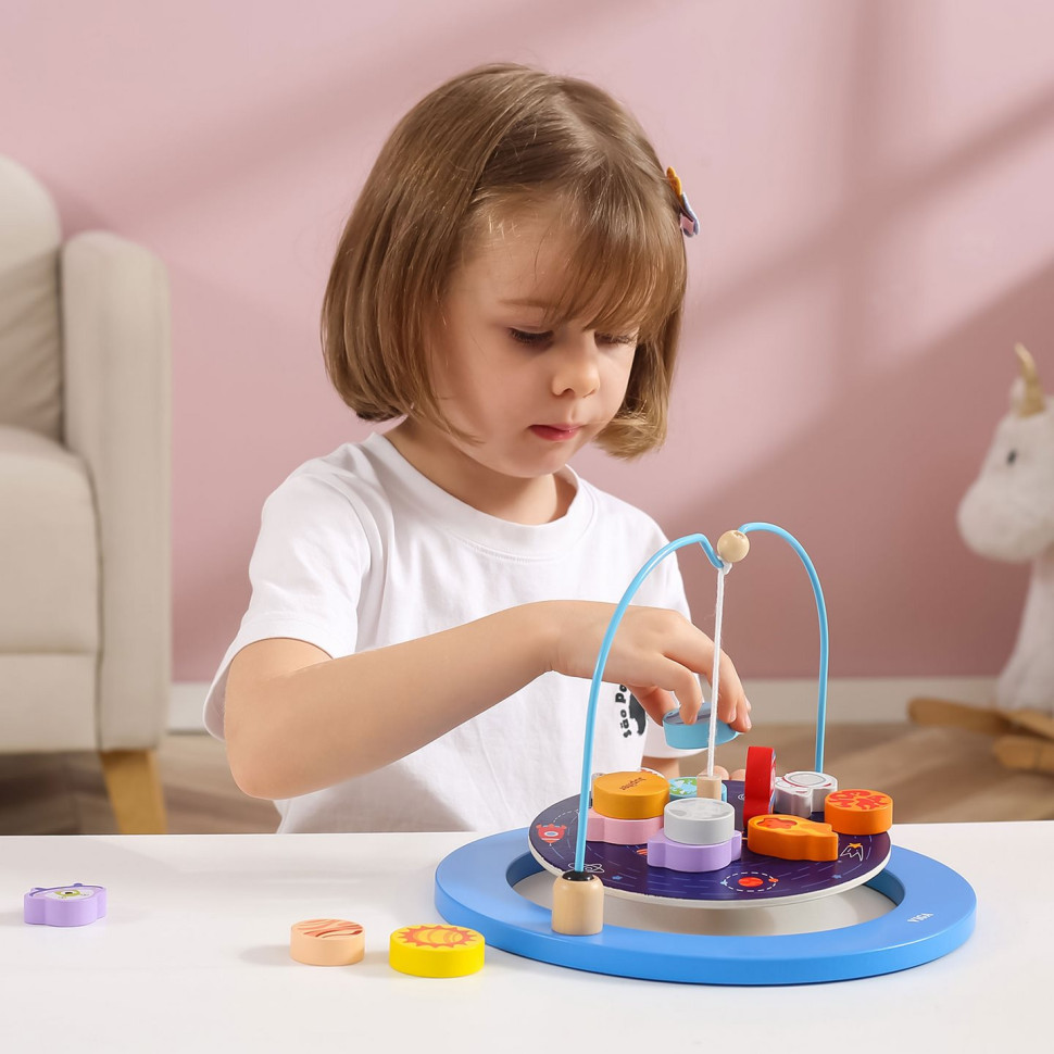 Деревянная развивающая игрушка Космос Viga Toys 44580 игра-баланс