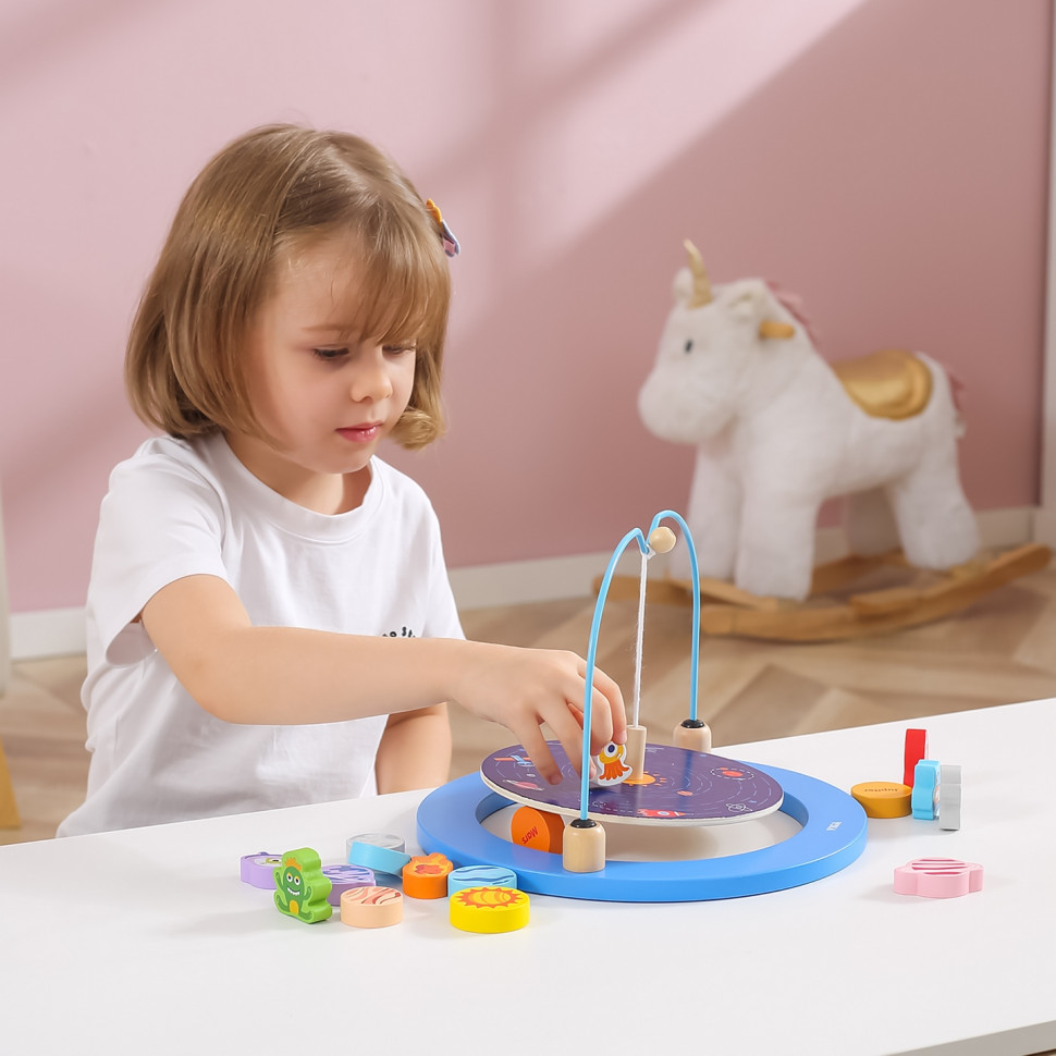 Деревянная развивающая игрушка Космос Viga Toys 44580 игра-баланс